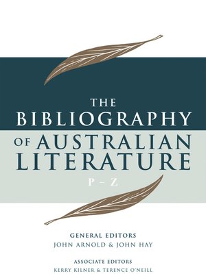 cover image of The Bibliography of Australian Literature